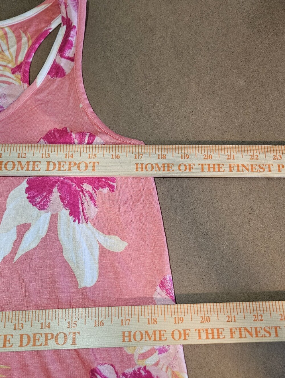 0075 Tommy Bahama Relax Tropical Floral Maxi Dress Peach Island Resort Medium - Picture 11 of 13